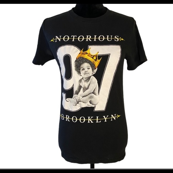 Horizon NY Biggie smalls black graphic Tee - Picture 1 of 9